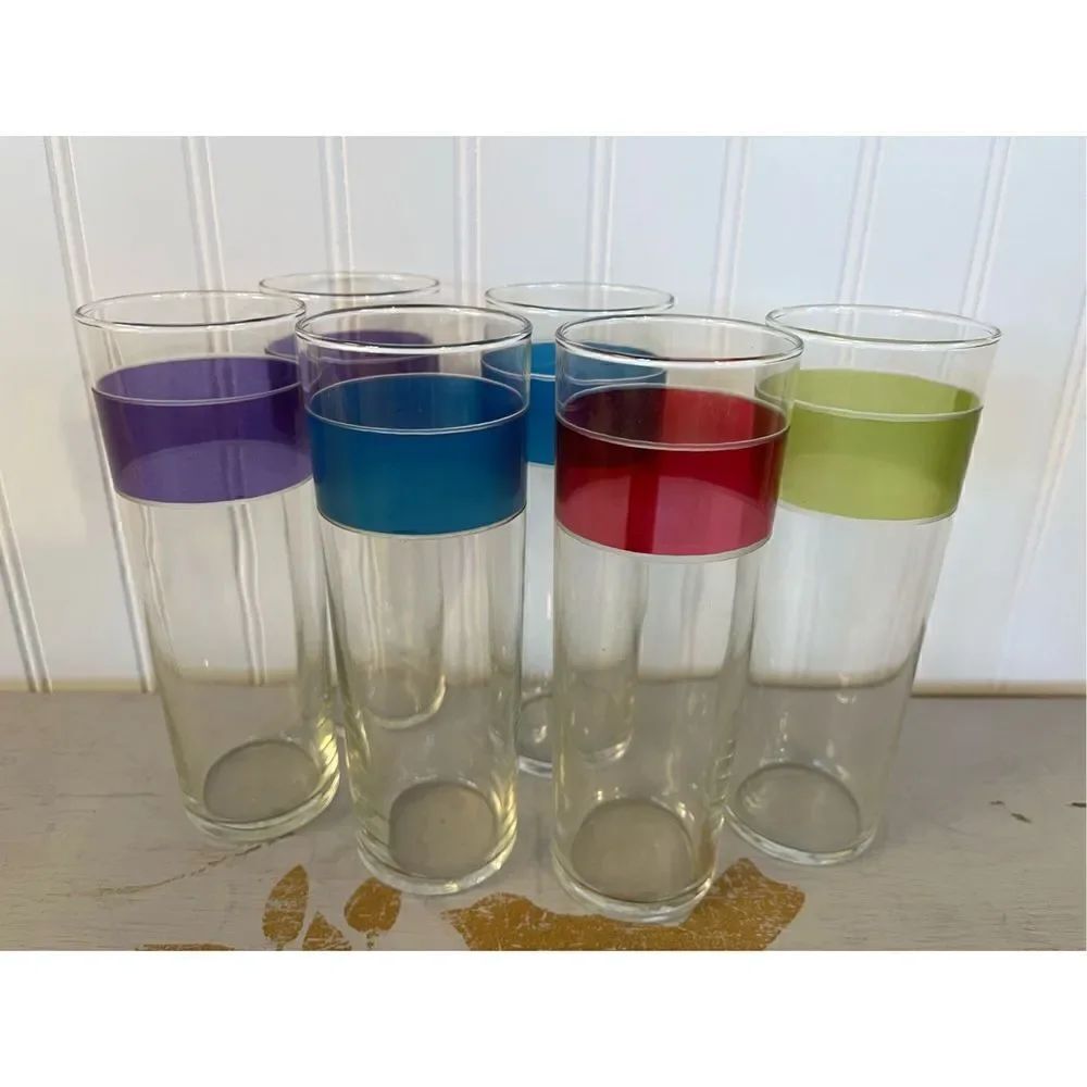 Vintage Tom Collins glasses set of 6